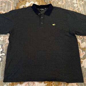 Masters Clubhouse Collection Men's Polo Shirt Size XL Color Black